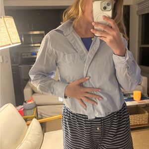 Banana Republic Pale Blue Collared Shirt